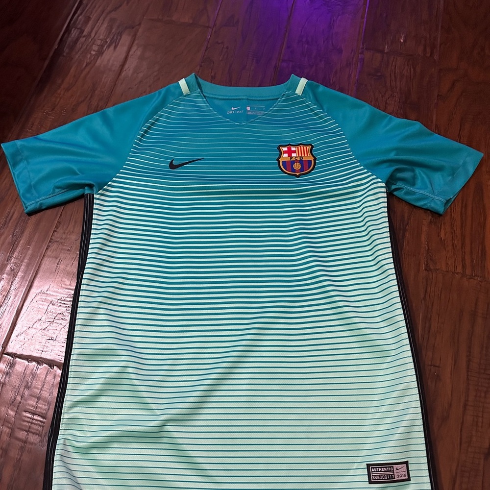 Nike Blue Messi FC Barcelona Training Jersey